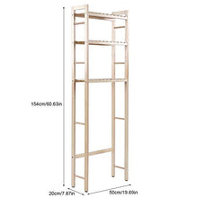 Zoternen scaffale Mobile Scaffale Bagno e WC, 3 scaffale Mobile portaoggetti per Bagno, Scaffale salvaspazio, Mensole Organizer Mobile per lavatrice per Bagno e WC
