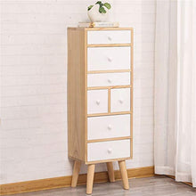 QiHaoHeji Cassettiera con Cassetti Stile Casual di Legno del Lato del Letto di Archiviazione Mobile con Cassetti Armadio di Stoccaggio unità Camera da Letto (Color : White, Size : One Size)