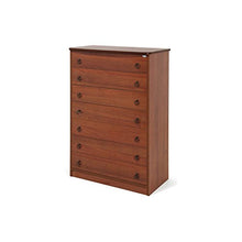 WEBMARKETPOINT Cassettone Noce Antico in legno nobilitato con 7 cassetti H.111x42x76 cm