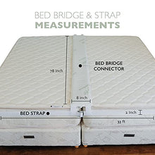 BALIBETOV Unisci materassi (Bed Bridge) Kit - Unisci materassi singoli in matrimoniale - Connettore a Due Letti Connettore per Materasso per Ospiti e riunioni di Famiglia (Naturale)