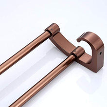 JSONA Doppio Strato in Oro Rosa Doppio Asta con Gancio Spazio Porta Asciugamani Multifunzionale a Parete in Alluminio Porta Asciugamani a Parete Porta Asciugamani da Bagno Portaoggetti per mensole