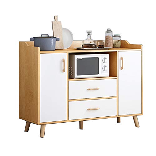 KYEEY Credenza Cucina Governo di immagazzinaggio Consolle Armadio con cassetto Mobili Soggiorno (Color : Wood, Size : 120x34x97cm)
