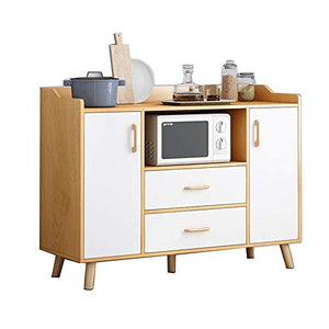 KYEEY Credenza Cucina Governo di immagazzinaggio Consolle Armadio con cassetto Mobili Soggiorno (Color : Wood, Size : 120x34x97cm)
