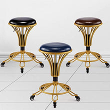 AYQ- Poltrone da barbiere, ruotabile di sollevamento di bellezza le feci del salone di capelli Dedicato a rotelle Sgabello rotondo Studio di massaggio Sgabello Dimensioni: 33 * 50-62CM sedia da recept