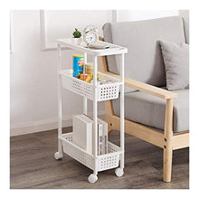 LYM &ripiano di stoccaggio Cuscinetti di Cucina Carrello, Multifunzionale Rack archivi Rimovibili con rotolamento Ruote Bagno dell'organizzatore del Supporto di archiviazione Scaffale di Finitura
