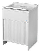 Negrari 4002K Lavatoio Lavapanni con Chiusura a Serrandina, PVC, 60 x 50 x 85 cm, Bianco