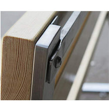 Outdoor furniture Panchina da Giardino in Metallo panchina da Giardino, 3 panche da terrazza con staffe per Gambe da Tavolo in Acciaio Inox con doghe in Legno, 150 x53x82 cm