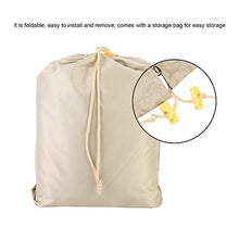 Coprisedile Altalena per Amaca da Giardino con Custodia Coperchio Altalena per Esterni, Coperchio Altalena a Due posti, per Esterno per Giardino Accessori per Patio Altalena(Beige)