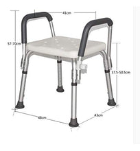 XD Sgabello da Bagno Sgabello da Bagno in Alluminio Sedia da Bagno Sgabello da Doccia Sedia da Bagno Sedia da Bagno per Uomo Anziano Donna Incinta Sgabello da Bagno Sedia da Doccia antiruggine