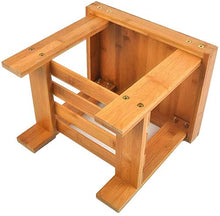 RYH Sgabello in bambù Sgabello a gradini, Sgabello a Fiori Sgabello da Bagno Piccolo Sgabello da Bagno Sgabello a Gradino Leggero Sfera Antiscivolo Gratuita del Piede