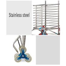 Carrello Trolley Pieghevole in Acciaio Inox Carrello Pieghevole Portatile (Colore : A)
