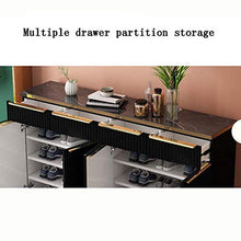 Luce Luxury Scarpe Cabinet Semplice Moderno Cabinet Cabinet Deposito Porta Cabina Armadio Portico Armadio per Uso Domestico Porta Domestico Ampia capacità Armadio,160 * 34 * 100cm
