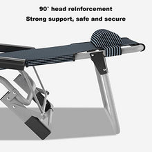 GXM-FSTOOL Sedia Relax Reclinabile Pieghevole A gravità Zero,Lettino Prendisole da Giardino Regolabile in Spiaggia con Poggiatesta Staccabile Lettino da Esterno Portatile,Supporto 300 kg