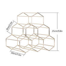 Portabottiglie da appoggio, portabottiglie da 6 bottiglie, portabottiglie da appoggio autoportante, utilizzato per conservare il vino bianco negli armadi da cucina di casa, dimensioni 25 cm / 9,8in