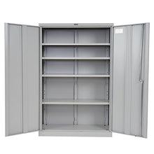 Armadietto da archivio faldoni Valberg 2 ante 4 ripiani acciaio 37x92x140cm ~ grigio