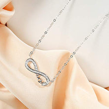 Baoxiaohed Collana in Argento Sterling, S925 Sterling Argento Puro Colore Cerchio Mamma Modelliimple Collana creatività, Adatto per La Festa della Mamma, Regali di Anniversario E Regali di Compleanno