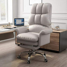 Ergonomico Sedia Gaming Ufficio Computer Sedie da Girevole Ergonomica Poltrona di inclinazione Cuscino Lombare in Pelle PU 1 Pezzo Adatto per Giocare,Grigio