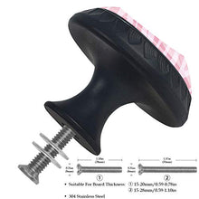 Motivo zebrato rosa 4 PCS Pomelli per Porta, Pomolo per Mobile, Pomelli per Mobili con Viti, Maniglia per Armadietto, Pomelli per Porta, Pomelli per Cassetti per Porta, Armadio, Cassetto e Credenza