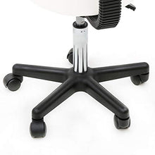 ZXYDD - Sedia per Massaggi da Salone, Regolabile, Girevole, Girevole, con Schienale Bianco, per Parrucchieri, Manicure, Tatuaggi, Massaggi, Spa, Salone