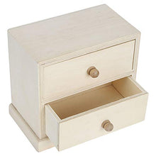DEWIN Scatola portaoggetti - Scatola portaoggetti in Legno Scatola portaoggetti da Tavolo Semplice in Legno Cosmetici Gioielli Custodia Organizer per Documenti con cassetti