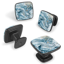 Effetto marmorizzato Pomelli per Porta Set di 4 Pomelli per Mobili Manopole per Cassetti Cucina Armadio Vetro