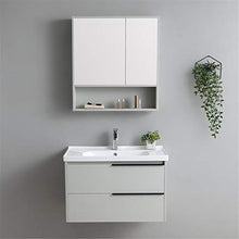 Set di Mobiletti Specchio e Lavabo Combinazione di lavabo in Ceramica del Lavaggio della Parete del Cabinet della Parete dell'Armadio della Parete del gabinetto della Parete del Mobile a Muro