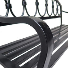 Panche Da Giardino Patio Con Giardino, Mobili Metallo Panchine Tempo Libero All'aria Aperta, Panche Telaio In Acciaio Con Braccioli E Schienali Cavi, Per Le Piazze Di Strada Cortile Porticato