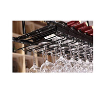 lanying Scaffale di Vetro per Vino,Portabicchieri da Vino Portabottiglie a Sospensione, portabicchieri a Sospensione a soffitto-d'oro_80 * 30 cm