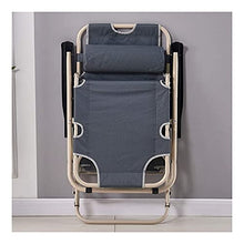 Lettino a sdraio per prendere il sole, Lettino da Giardino Pieghevole , Sedia a sdraio a sdraio regolabile Sedia a sdraio, 100 kg Sedia pieghevole max Sedia a sdraio Single Letto singolo (grigio)