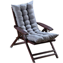 NANANA Poltrona Sedia a Dondolo Cuscini, Lettino Sdraio Spesso Cuscino per Sdraio Addensare Schienale Cuscino Poltrona, 45X115 Cm,Grigio