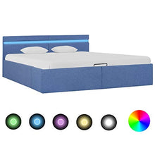 SKM Giroletto Idraulico Contenitore LED Blu in Tessuto 180x200cm
