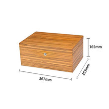 ZLMMY Grande capacità Humidor Cigar Box Legno di Cedro portasigari Giallo Accessori Cigar Humidor con umidificatore igrometro
