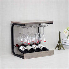 Elegante Portabottiglie da Vino Portabottiglie in Legno Rovesciato, Portabottiglie, HJJ