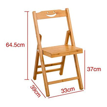 UNU_YAN Sedia Pieghevole Portatile, NAN Materiale di bambù con Schienale Antiscivolo Mat Pieghevole Risparmiare Spazio, Moderni Sedie da Pranzo (Color : 64.5cm)