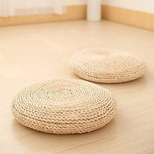 Rattan Cerimonia del tè Culto Buddha Pad Meditazione Ispessimento Pupa Seduta Futon Cuscino Tatami Yoga Mat-Erba di Pampa_40x40cm