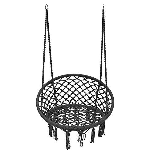 HO-TBO Sedia Amaca Sedia Amaca Sospesa per Esterni Cuscino Oscillante Singolo in Rete da Campeggio Portata Massima 120 kg Adatto per Il Tempo Libero al Coperto O All'aperto
