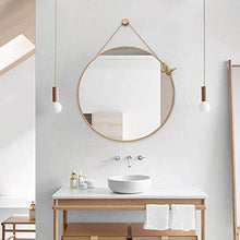 AJH Specchio da Parete, Specchi da Bagno, Specchio per Il Trucco di vanità Specchio ellittico Nordico Specchio per Il Trucco da Parete Specchio per Il Trucco Specchio per
