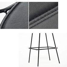 GYPPG Sgabelli Bar Moderni in Metallo con Schienale Sgabello Bar per Cucina Sedia Pranzo in Ferro Altezza Seduta 83 cm Cuscino in Ecopelle Sedia Ufficio