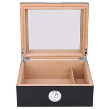 Custodia per sigari, Custodia per sigari in cedro Scatola di immagazzinaggio per humidor in legno Custodia da viaggio per umidificatore da viaggio portatile Scatola per archiviazione con umidificatore
