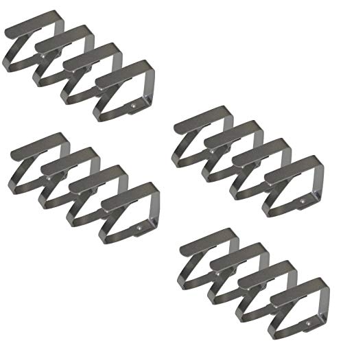 all-around24® Fermatovaglia in acciaio inox, segnaposto argento