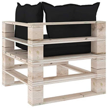 SKM Set Divani da Giardino Pallet 7 pz con Cuscini in Legno di Pino (157.76kg) -6279