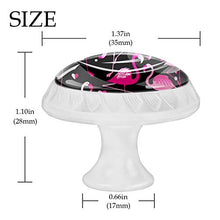 Fenicottero rosa 4 PCS Pomelli per Porta, Pomolo per Mobile, Pomelli per Mobili con Viti, Maniglia per Armadietto, Pomelli per Porta, Pomelli per Cassetti per Porta, Armadio, Cassetto e Credenza