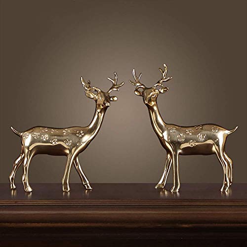 N/Z Attrezzatura Domestica Ornamenti da tavola Decorazione Cervo Soggiorno Armadietto del Vino Mobile TV Decorazione della casa Regalo Creativo Artigianale 16 * 4 * 19 cm