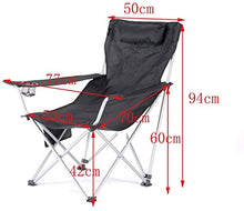 CASTOR Tavolo da Picnic all'aperto Sedia Pieghevole Nero Indietro Beach Sedia da Spiaggia/per Esterni Sedia da Picnic Portatile/Sgabello di Schizzo/Sedia da Porto all'aperto/Sedia/da Esterno BBQ Pa