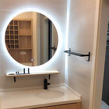 Specchio Rotondo A Muro Controluce LED, rotondo LED Modern Bath Bathroom Specchio per vanità, specchio retroilluminato a led senza telaio, specchi da bagno illuminati a parete, per la rasatura del tru