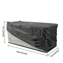 knowledgi Fodera di Protezione per Mobili da Giardino 210D Impermeabile in Stoffa Oxford per Mobili Rettangolari(158x76x69cm)