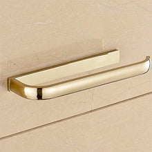 wangjian& Finitura Superficiale Oro Semplice in Ottone Costruzione Bagno e Servizi igienici Portasciugamani retrò ed Europeo con portasciugamani fissato al Muro, 30 cm