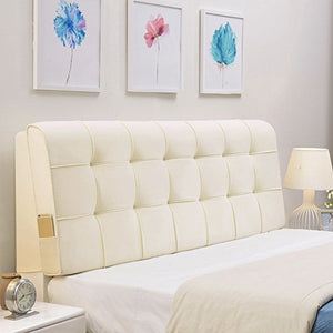 Xufei Cuscino per testiera Letto Singolo Cuscino per Cuscini in Tessuto Morbido Cuscino Grande Lavabile con testiera/Senza testiera, 4 Colori, 8 Formati (Color : 1#-No headboard, Size : 190cm)