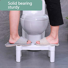 LZL Sgabello WC Sgabello Toilette vasino vasto Vaso Sgabello di aiuti Squat Sgabello adeguato Postura igienica per la Salute Vasino Tozzo (Color : White, Dimensione : Conventional)