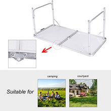 Nicoone 4Ft 100Kg Pieghevole Da Tavolo Cavalletto Camping Partito Picnic BARBECUE Stallo Graden Coperta